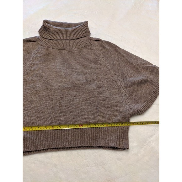 Debbie Morgan Womens Beige Batwing Cowl-Neck Short-Sleeve Sweater Size Small - Picture 5 of 8